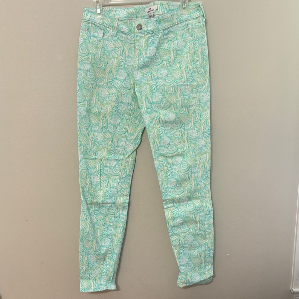 Women's Vineyard Vines Aqua Shell Patterned Jeans